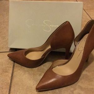 Jessica Simpson Burnt Umber heels